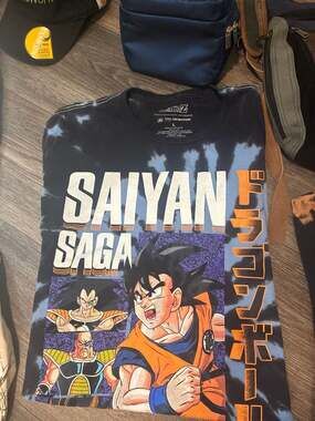 Dragon Ball Z Saiyan Saga Goku Vegeta Tie-Dye T-Shirt